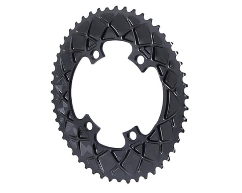 Absolute Black Premium 2x Oval Chainring (Grey) (110mm BCD)